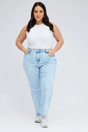 Dynamic Style Timeless Match Denim Mom Jeans High Rise
