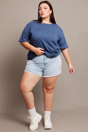 sustainable product Modern Fit Denim Relaxed Shorts High Rise