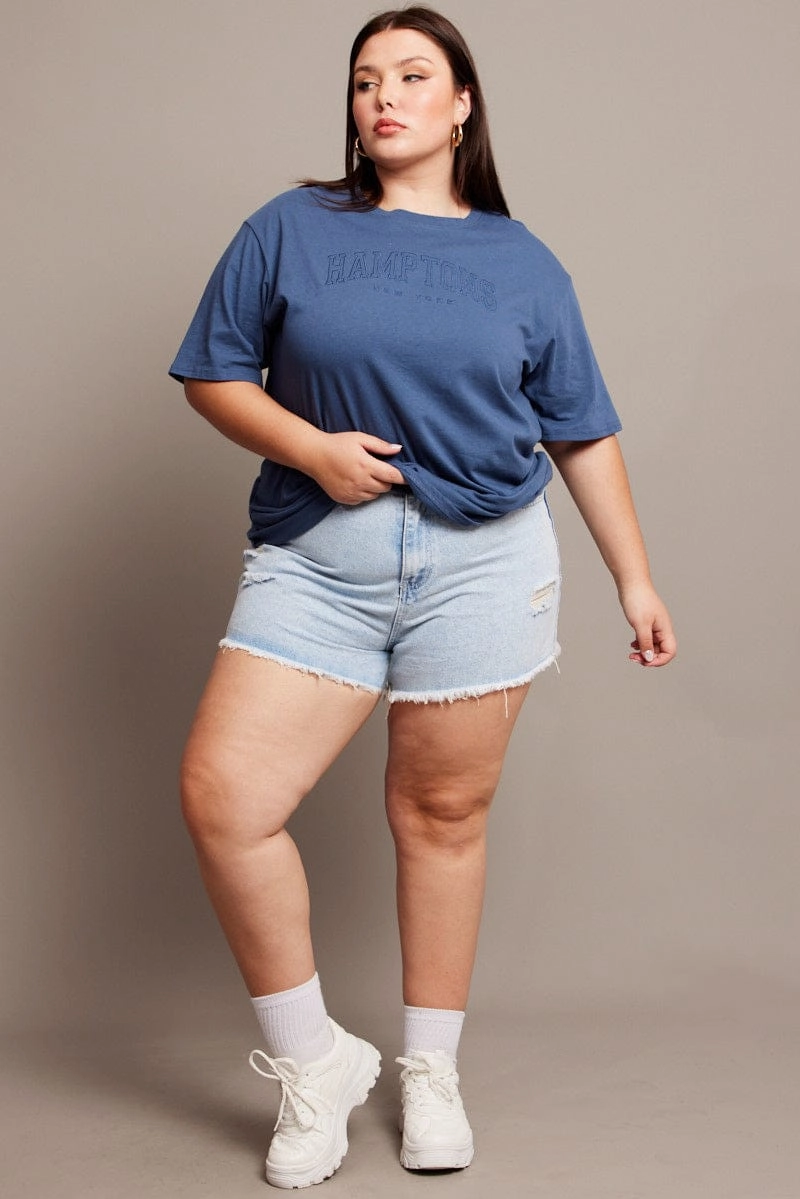 sustainable product Modern Fit Denim Relaxed Shorts High Rise