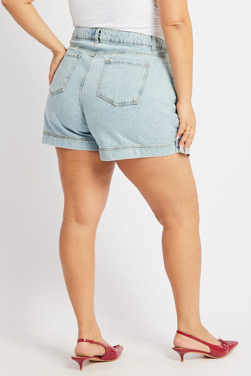 Neutrals Only Denim Relaxed Skort Skirt