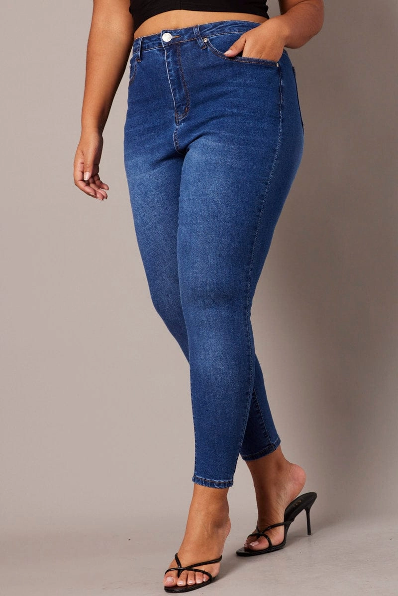 Date Night Sustainable Denim Skinny Jeans High Rise