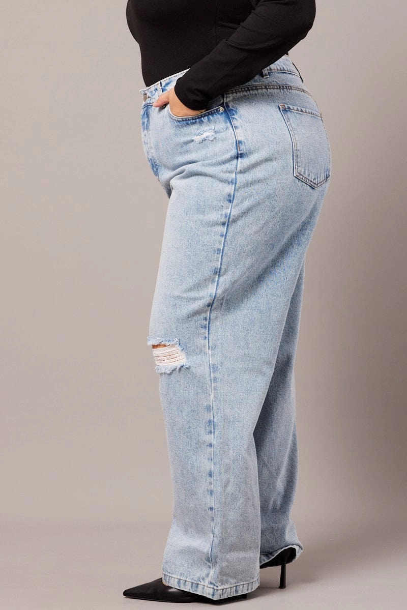 Artist Vibe Weekend Warrior Gym Ready Denim Straight Jeans High Rise