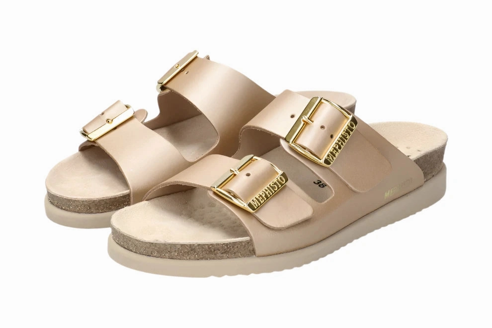 Outdoor Travel Mephisto Women's Hester Everyday Casual Sandals - Platinum