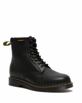 Dr Martens Men's 1460 Pascal WarmWair Water Resistant Leather Lace Up Boots - Black Shady Run Water Resistant Construction
