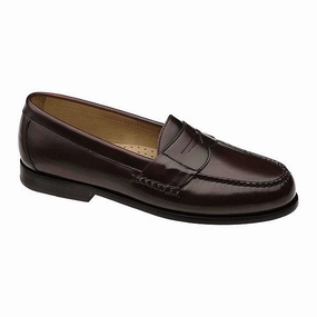 Slim Profile Johnston & Murphy Men's Hayes Penny Loafer - Burgundy