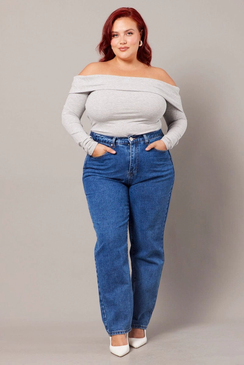 Denim Mom Jeans High Rise Urban Explorer Evening Stroll Casual Friday
