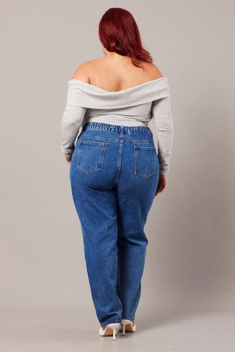 classic clothing Daily Wear Nature Lover Denim Mom Jeans High Rise