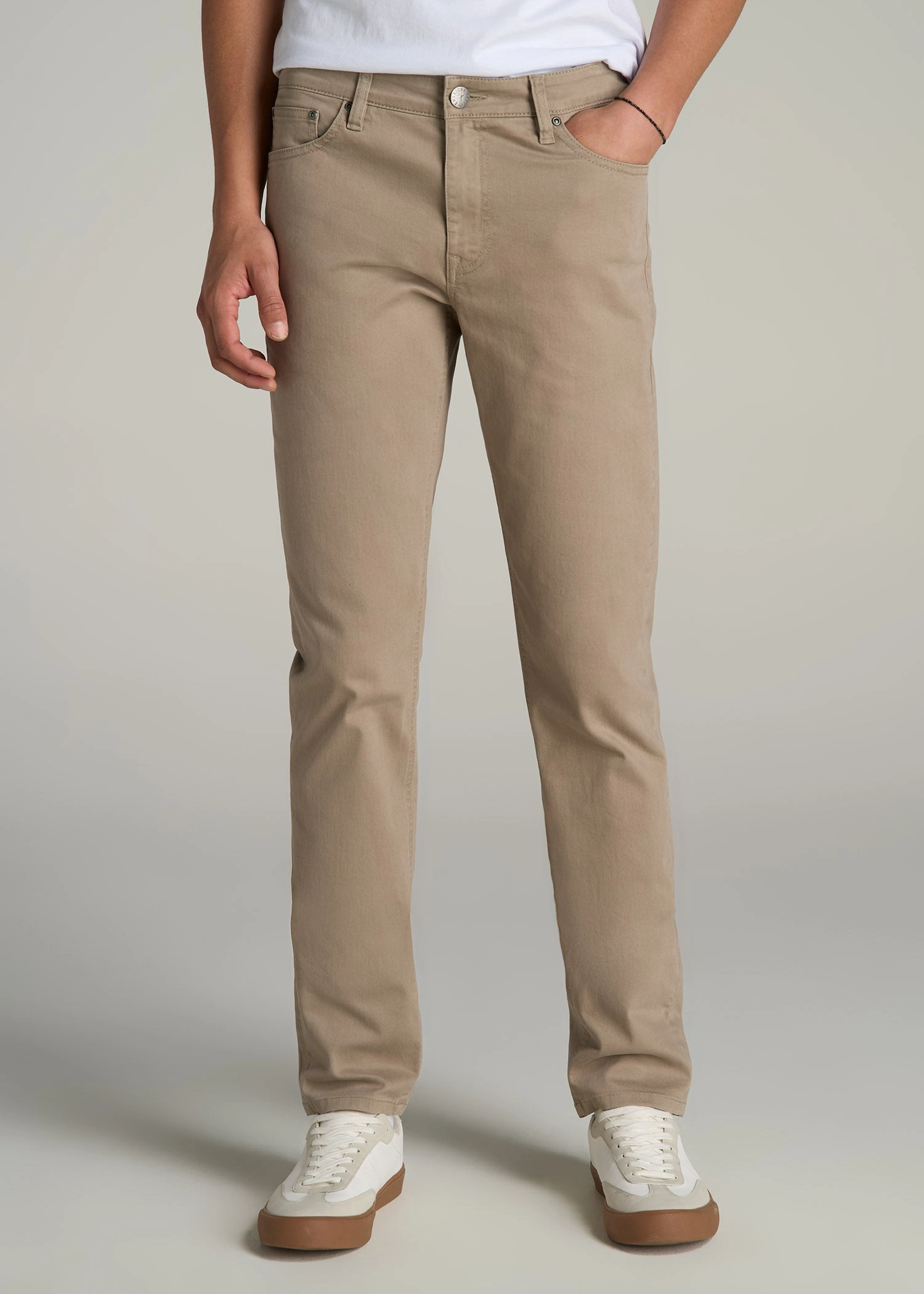 Dylan Slim Fit Colored Jeans for Tall Men in Clay Wash Shopping Day Slim All Fit Use