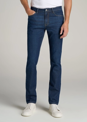 Dylan Slim Fit Fleeced Jeans for Tall Men in Colorado Blue Wash Perfect Fit