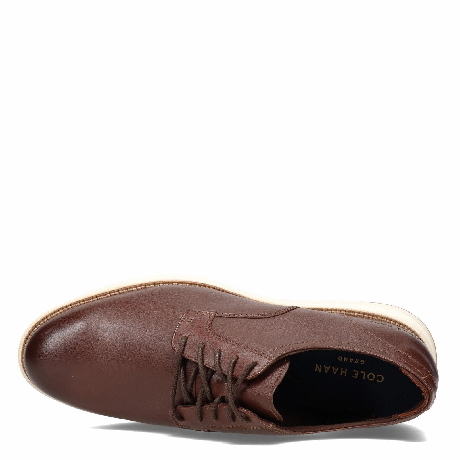 Cole Haan Men's Leather Grand Atlantic Oxford - Chestnut/Ivory Minimal Stitch Prime Pace