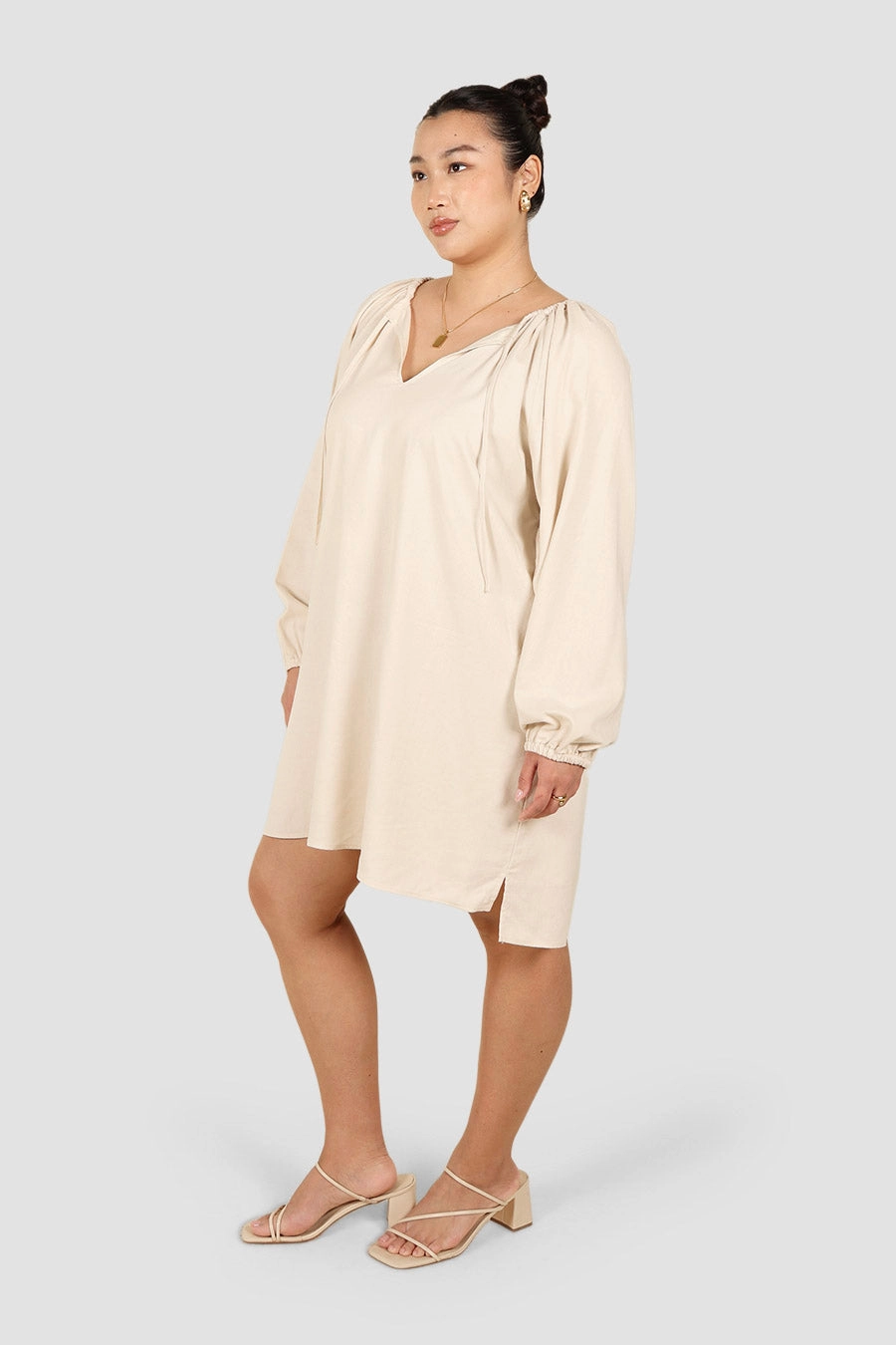 Feminine Look EADIE DRESS OAT