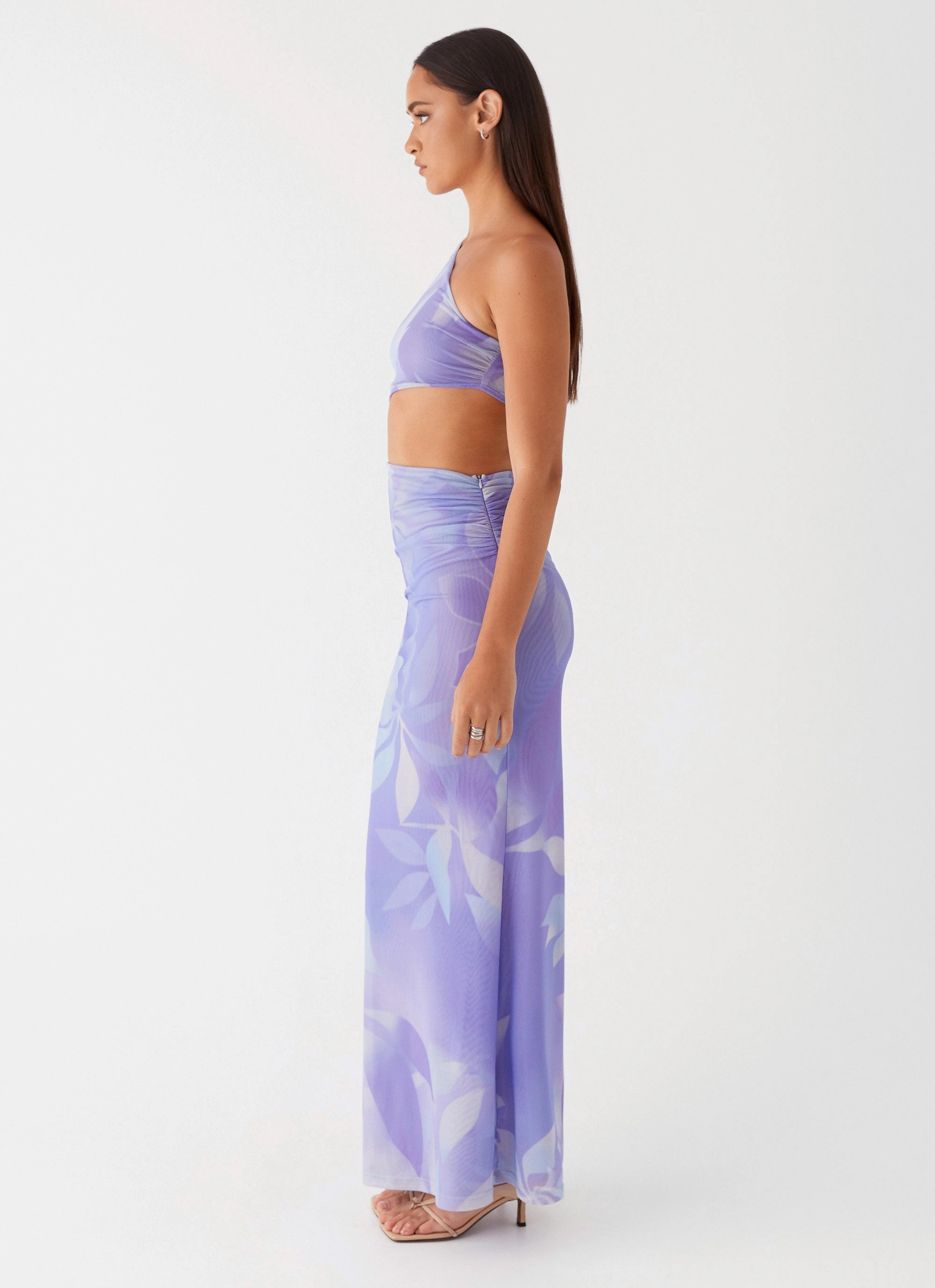 Shadows In The Sun Mesh Maxi Dress - Purple Rain All Fit Sleek Volume