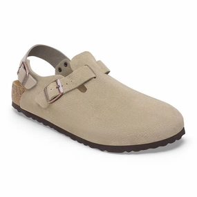 Walk Time Birkenstock Women's Tokio Clog - Taupe Suede