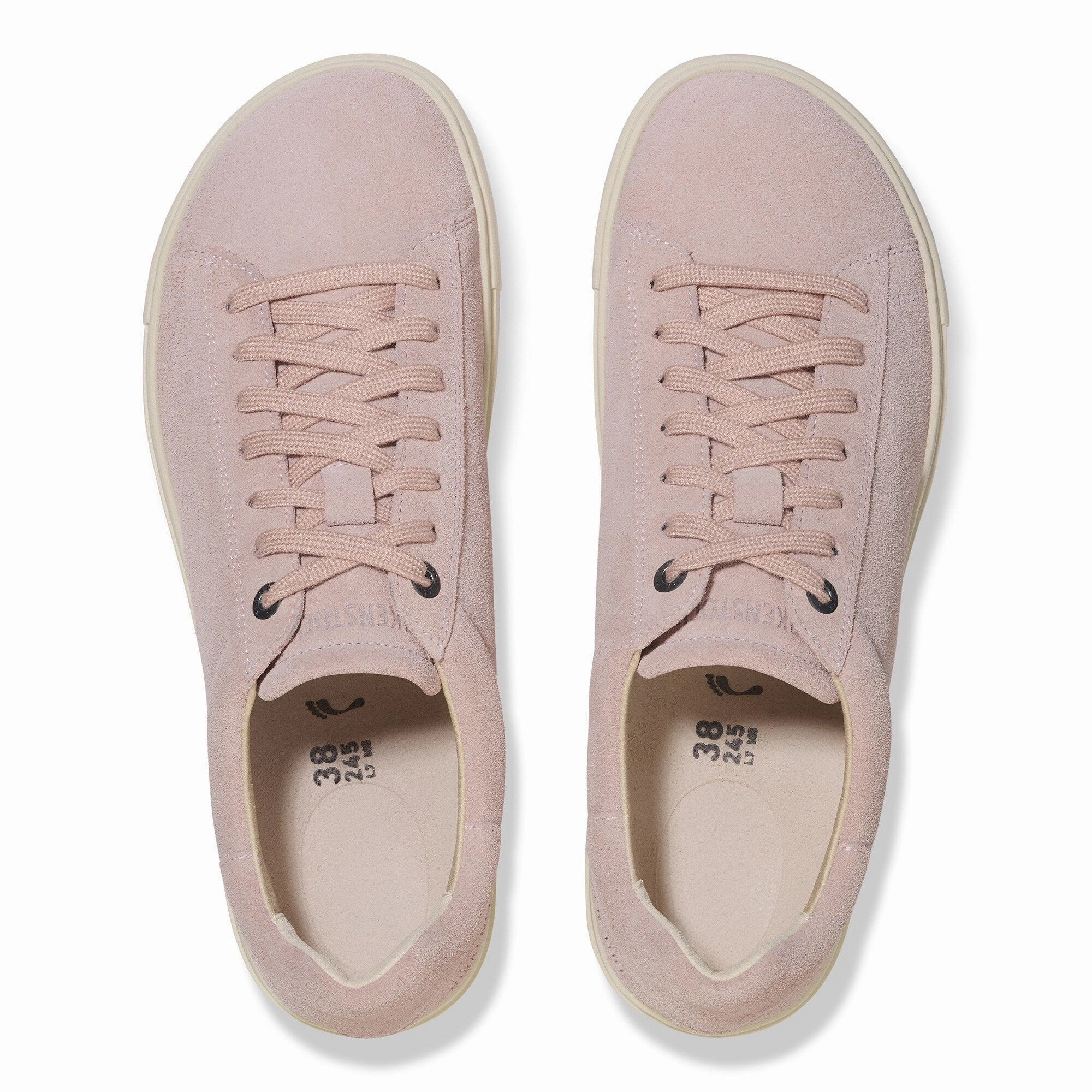 Street Day Comfortable toe box Birkenstock Women's Bend Lace Up Shoe - Suede Leather Light Rose