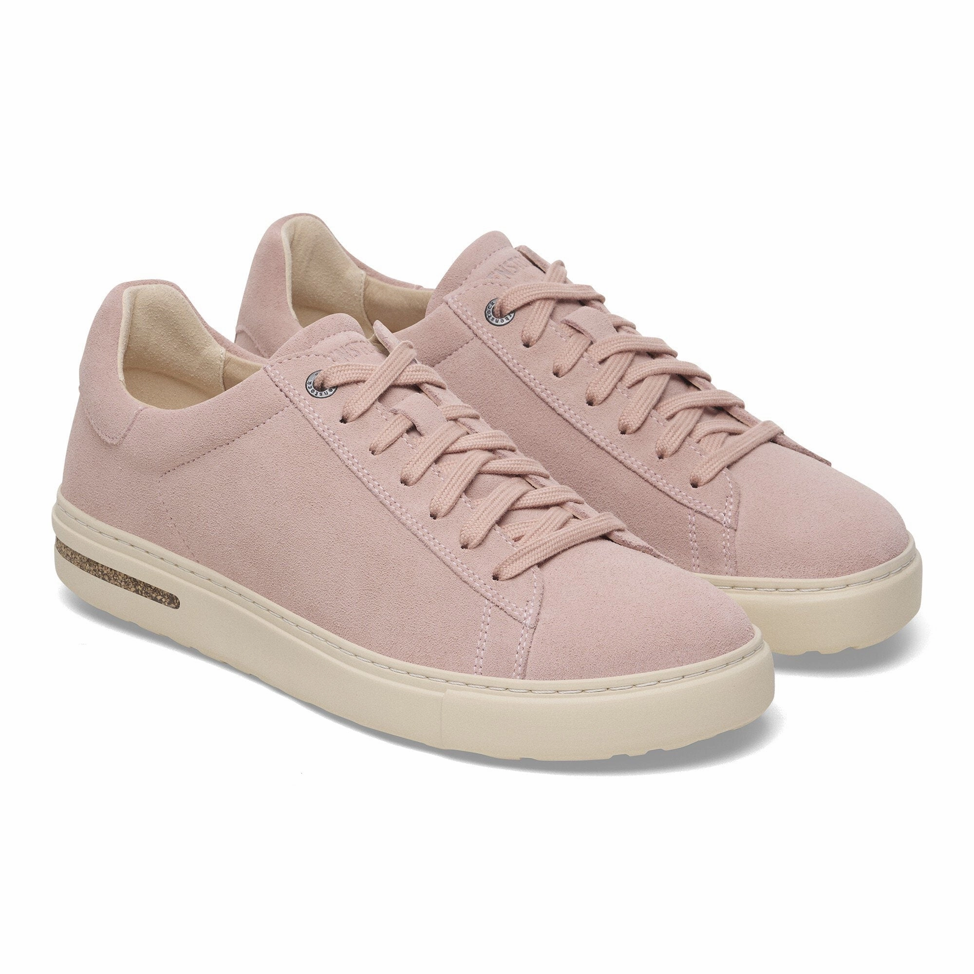 Birkenstock Women's Bend Lace Up Shoe - Suede Leather Light Rose Flex Step Step Friendly