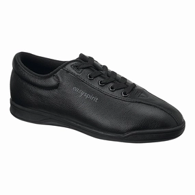 Solid Hold Easy Spirit Women's AP1 Walking Shoe - Black Leather