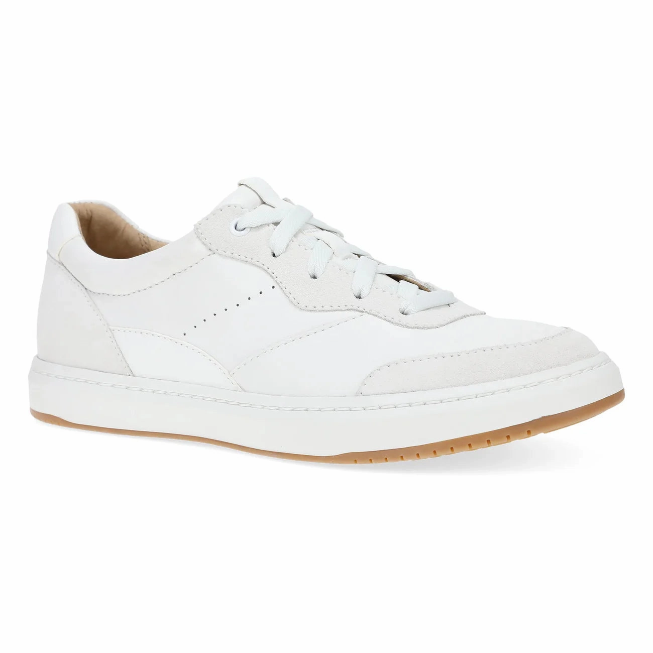 Harbor Hike Flat Heel Dansko Women's Josey Sneaker - White Nappa