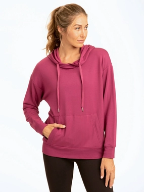 Easy Clean Material Madge Feather Fleece Pullover Hoodie