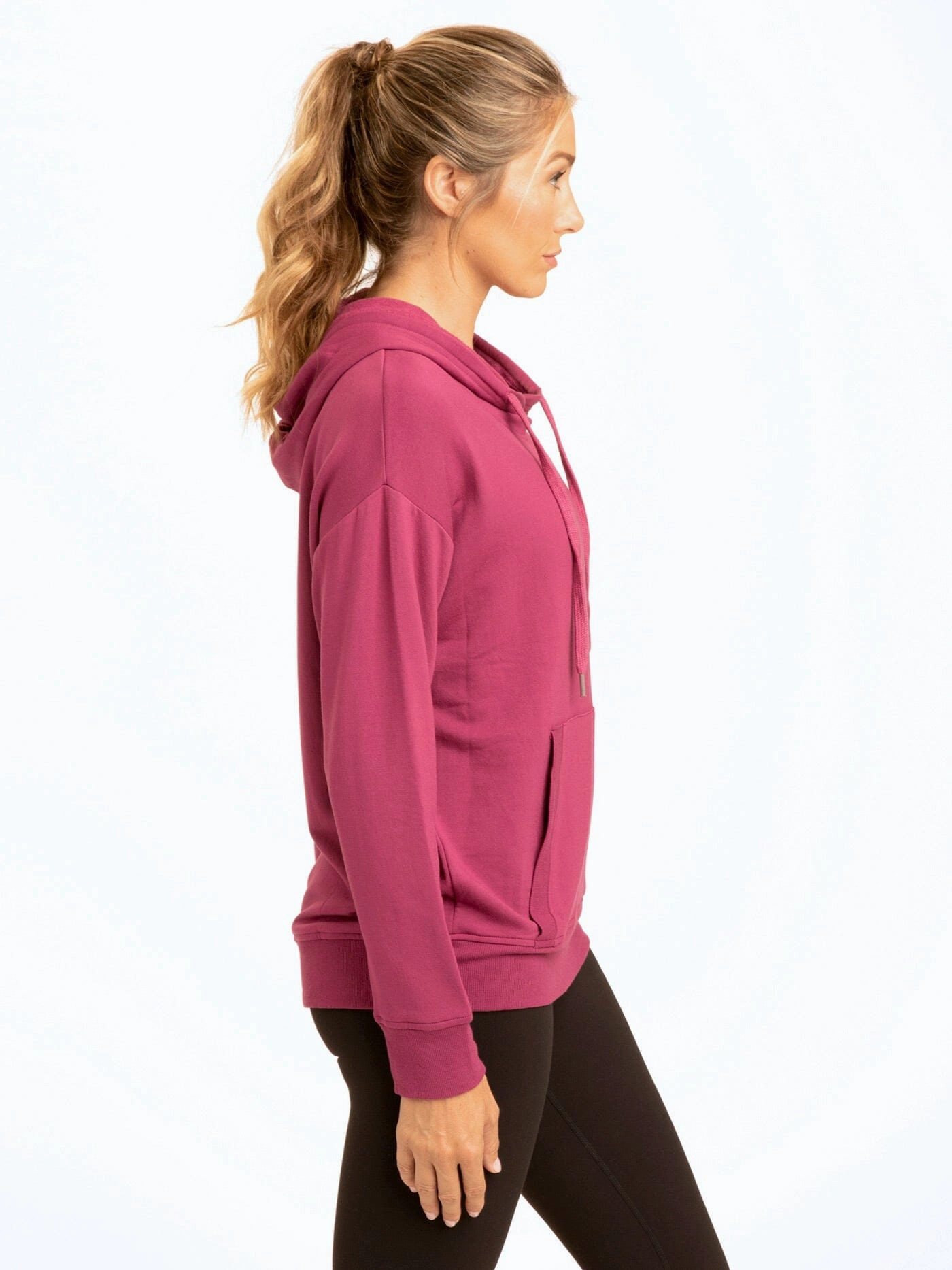Non Iron Fabric Tech Madge Feather Fleece Pullover Hoodie