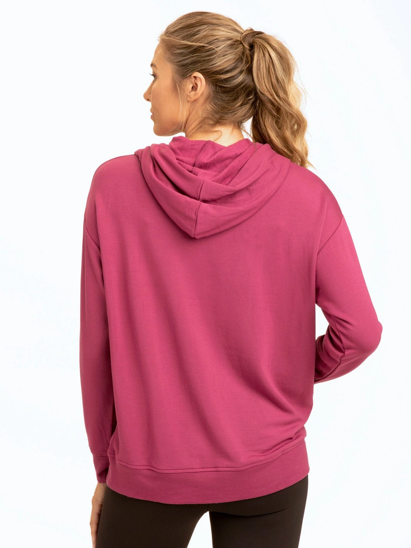 Neutral Tones Work Tough Madge Feather Fleece Pullover Hoodie