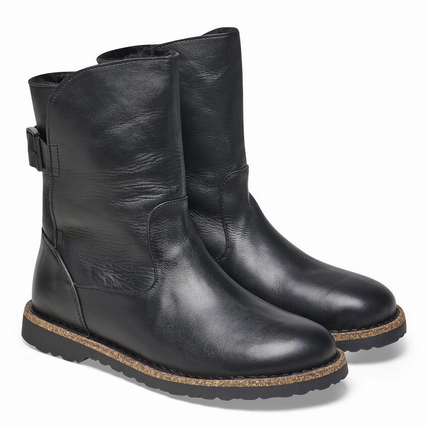 Thermal Core Backcountry Camper Open Toe Birkenstock Women's Uppsala Shearling Boot - Black
