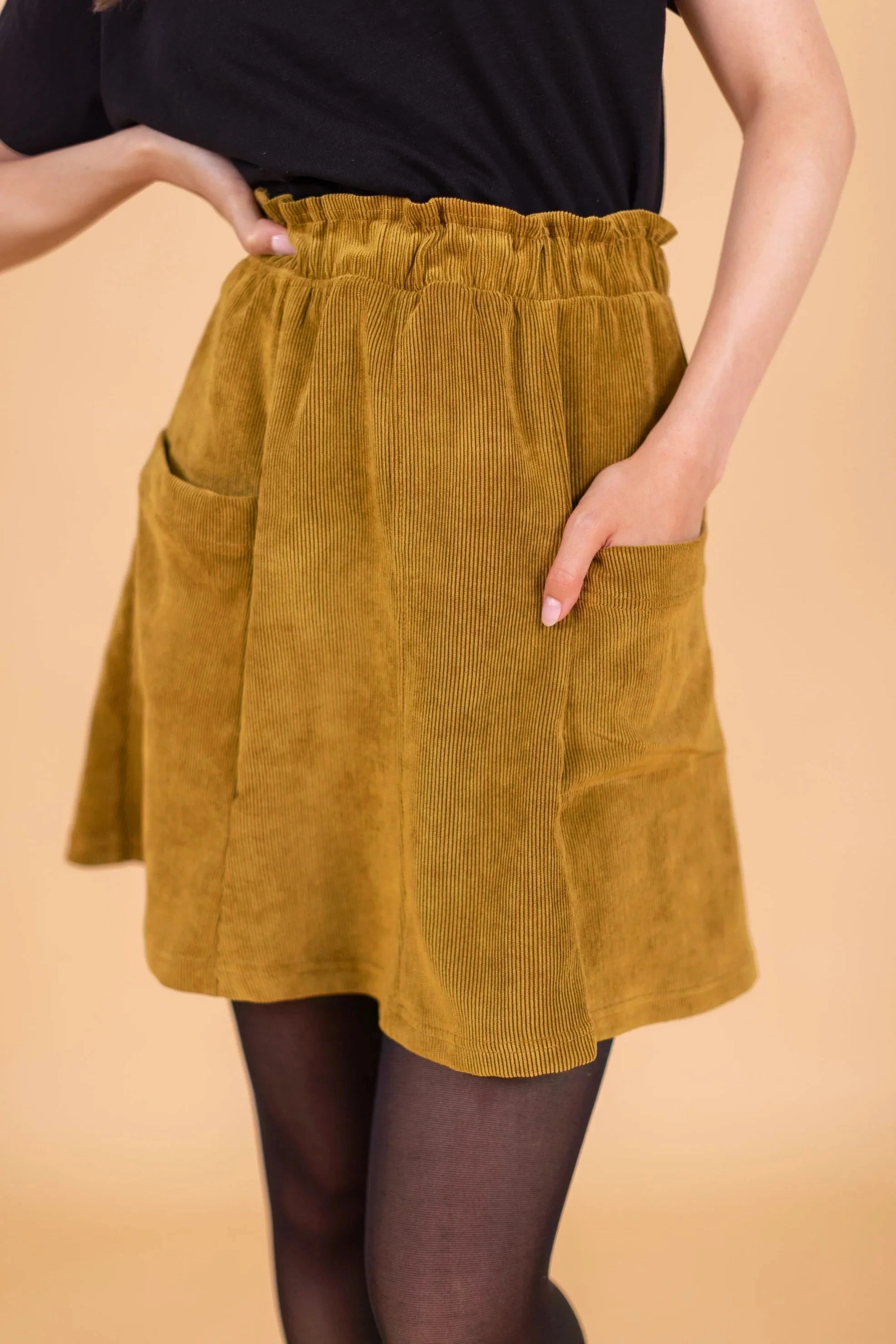 Polished Touch Skirt Cher Golden Brown