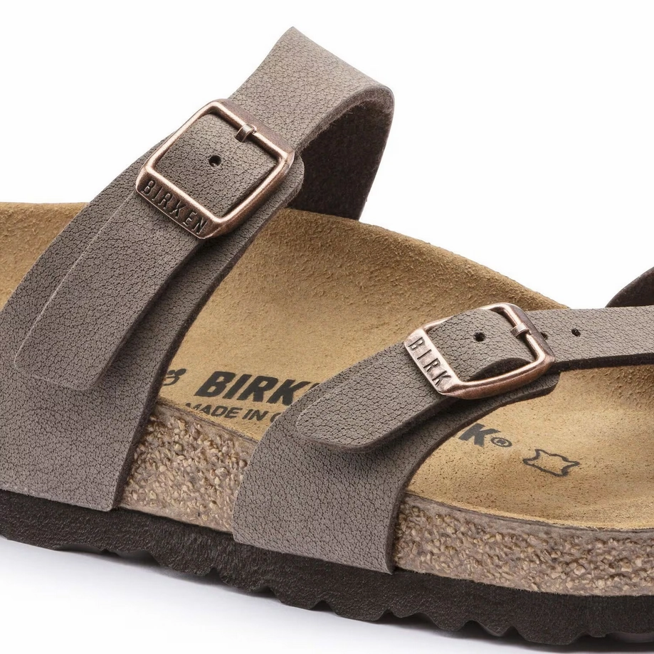 Birkenstock Women's Mayari Birkibuc - Mocha Match Easy Comfortable Footwear for Beach