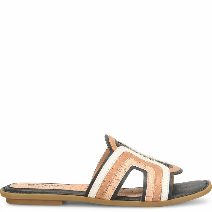 Anti Slip Pattern Urban Escape Born Women's Hyannis Slide Sandal - Black Combo