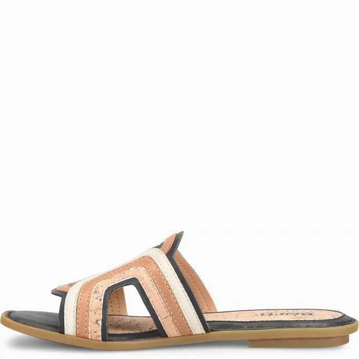 Born Women's Hyannis Slide Sandal - Black Combo Cruise Wear