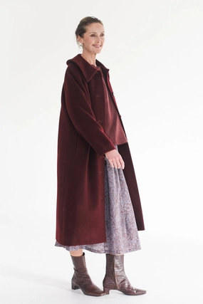 Temperature control Marcel Coat | Ruby