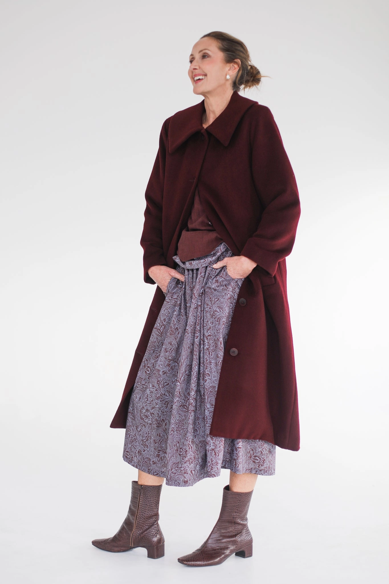 Marcel Coat | Ruby Reflective Safety Accents Layered Wind Barrier