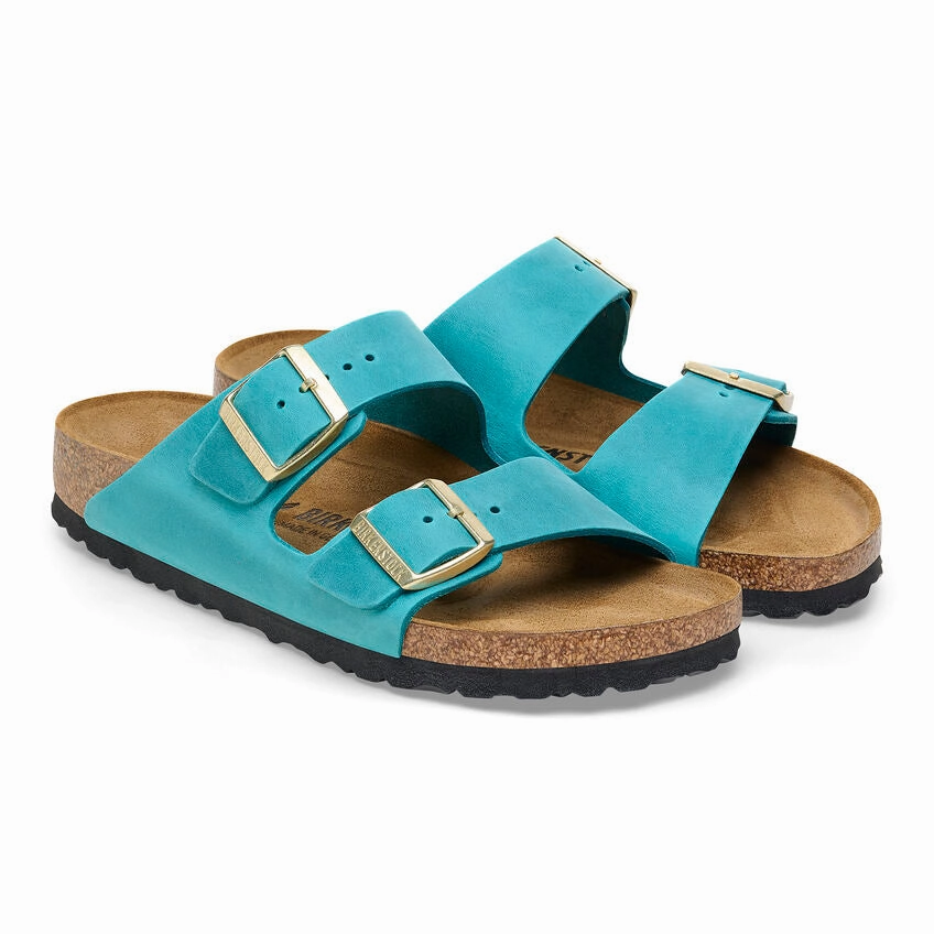 Stylish Sandals for Men Birkenstock Women's Arizona Sandal - Biscay Bay Oiled Leather