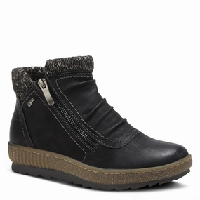 Spring Step Relife Water-Resistant Cleora Boot - Black Denim Touch