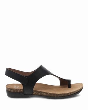 Travel Comfort Shoes Dansko Women's Reece Sandal - Black