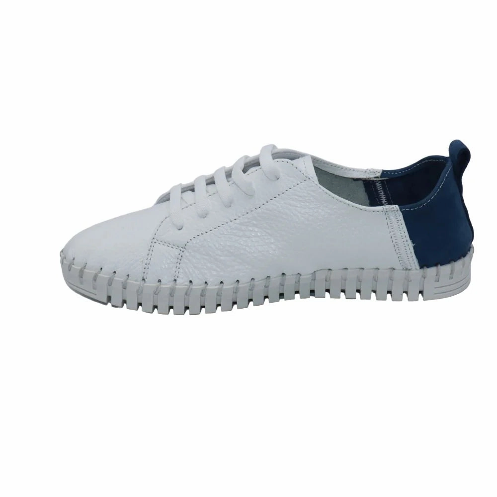 Eric Michael by Laurevan Women's Brandie Shoe - Denim/White Feel Flex