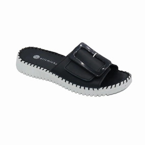 Eric Michael by Laurevan Women's Darla Slide - Black Seaside Wear Daily Relax