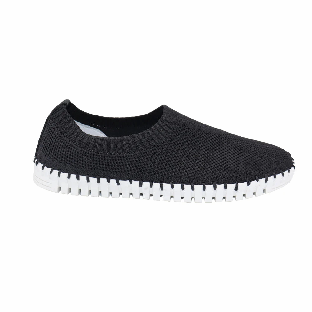 Scenic Step Planet Run Eric Michael by Laurevan Women's Lucy Slip On Shoe - Black