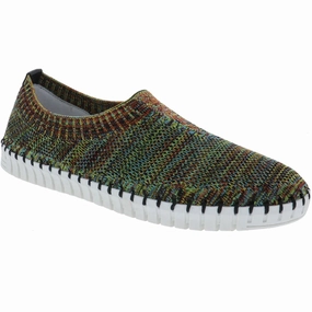 Eric Michael Women's Lucy Slip-On - Tan Mosaic Ice Jog