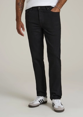 Utility Look A.T. Basics Men's Dylan Slim Fit Jeans for Tall Men in Black