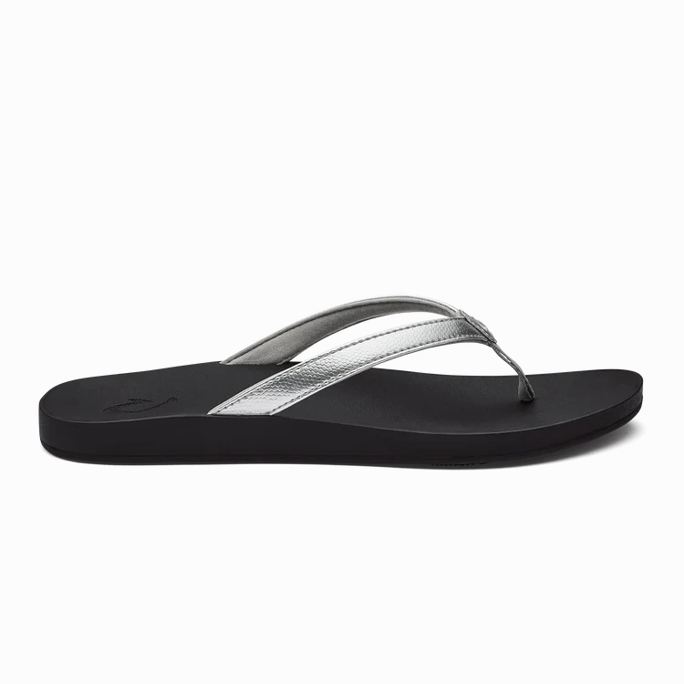 City Easy Olukai Women's Puawe Sandal - Silver/Black