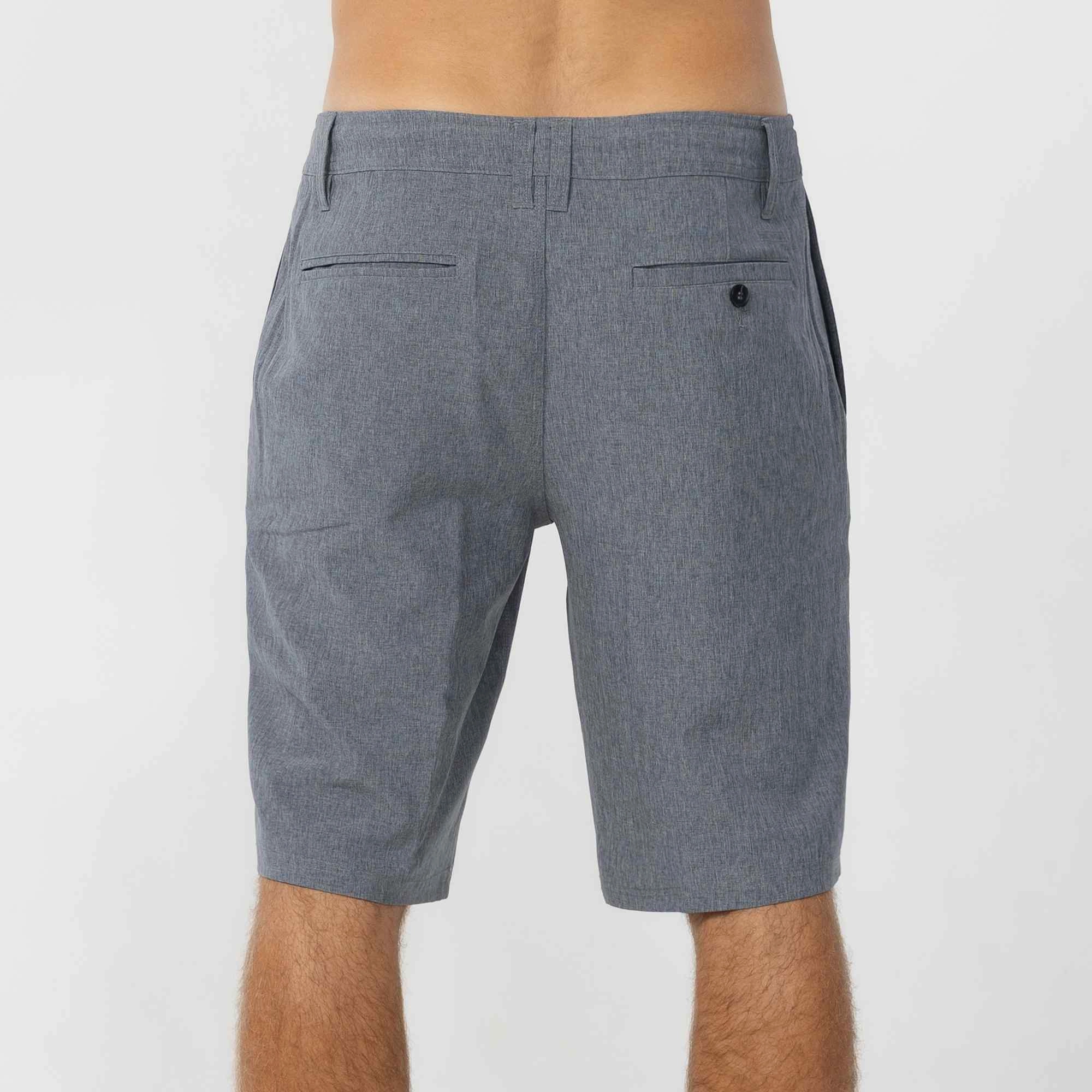 Reserve Heather 21" Hybrid Short - Heather Grey Four Way Stretch Anti - odor
