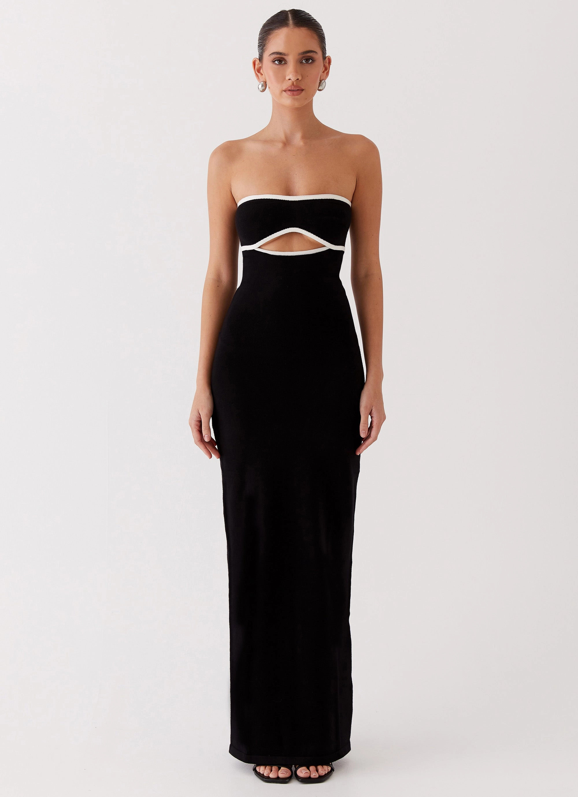 When In Rome Knit Maxi Dress - Black Daily Option Warm Palette