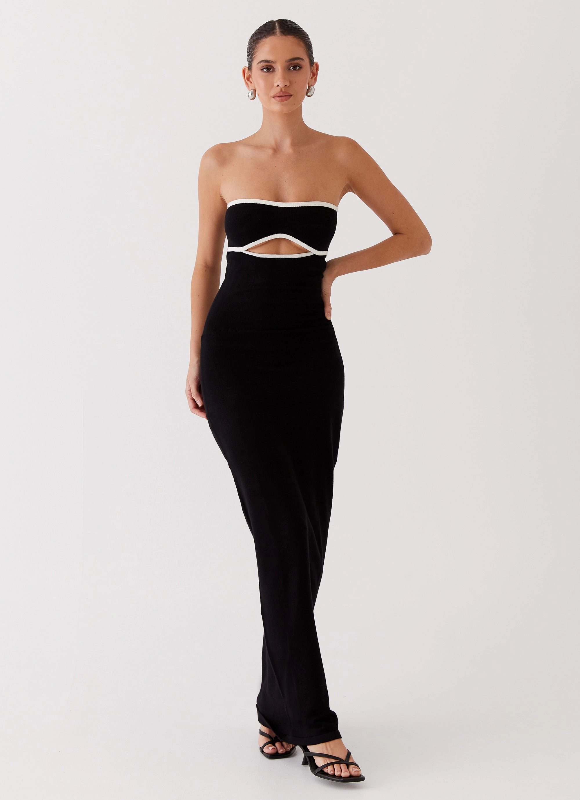 When In Rome Knit Maxi Dress - Black Versatile Layering