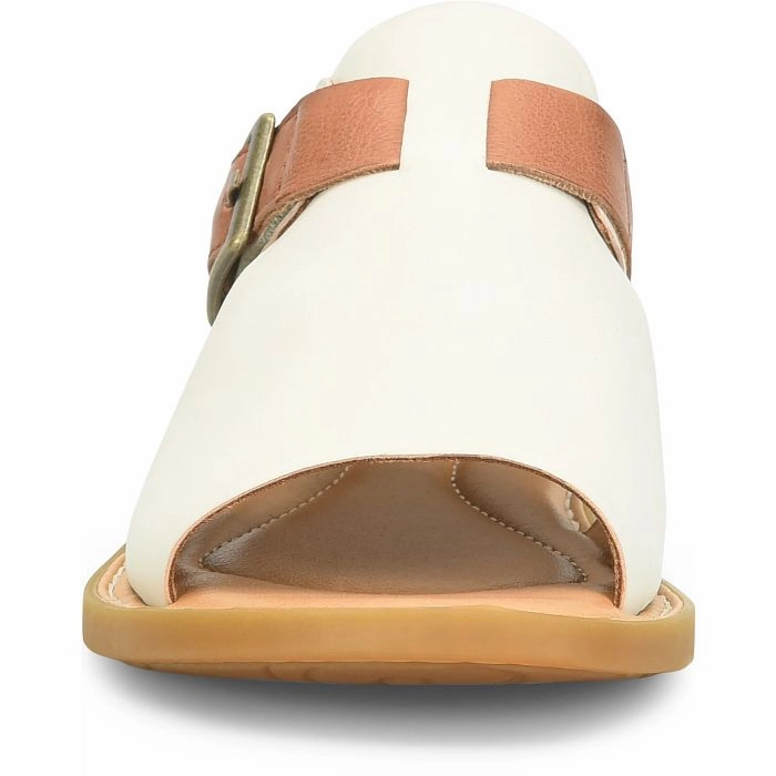 Ventilated Comfortable Vacation Sandals Born Women's Ivey Open Toe Sandal - Ivory/Luggage