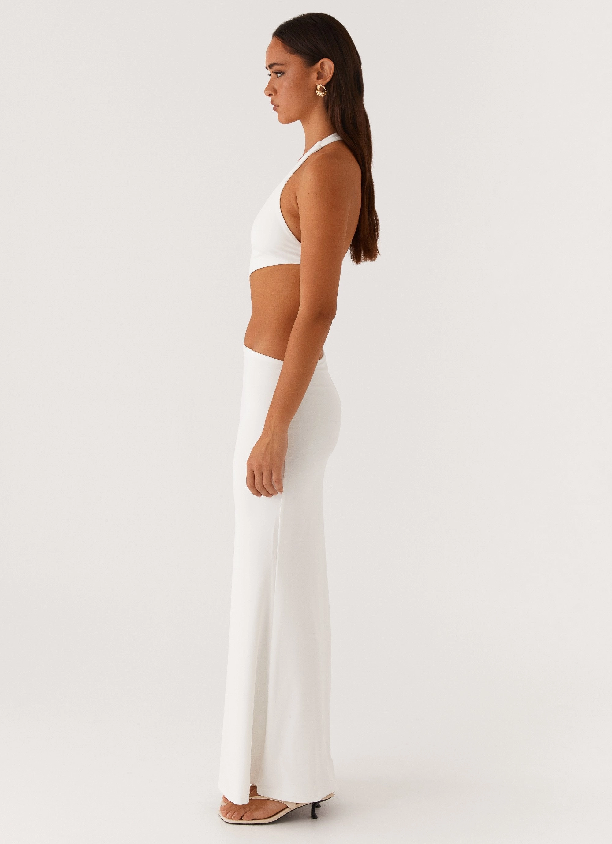 World Series Maxi Dress - White Calm Style
