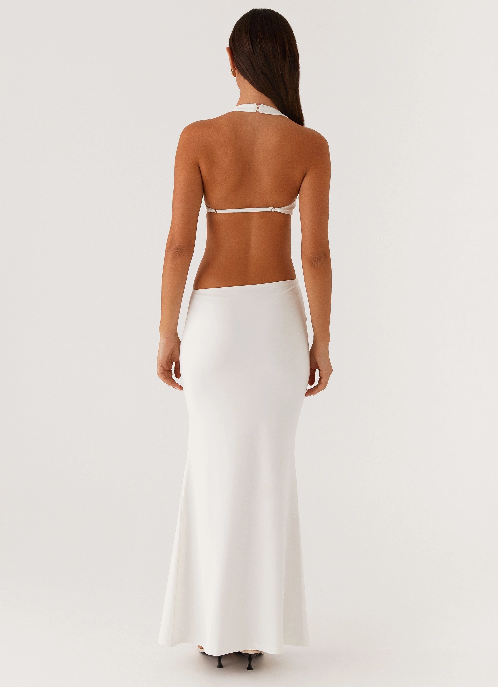 World Series Maxi Dress - White Open Design