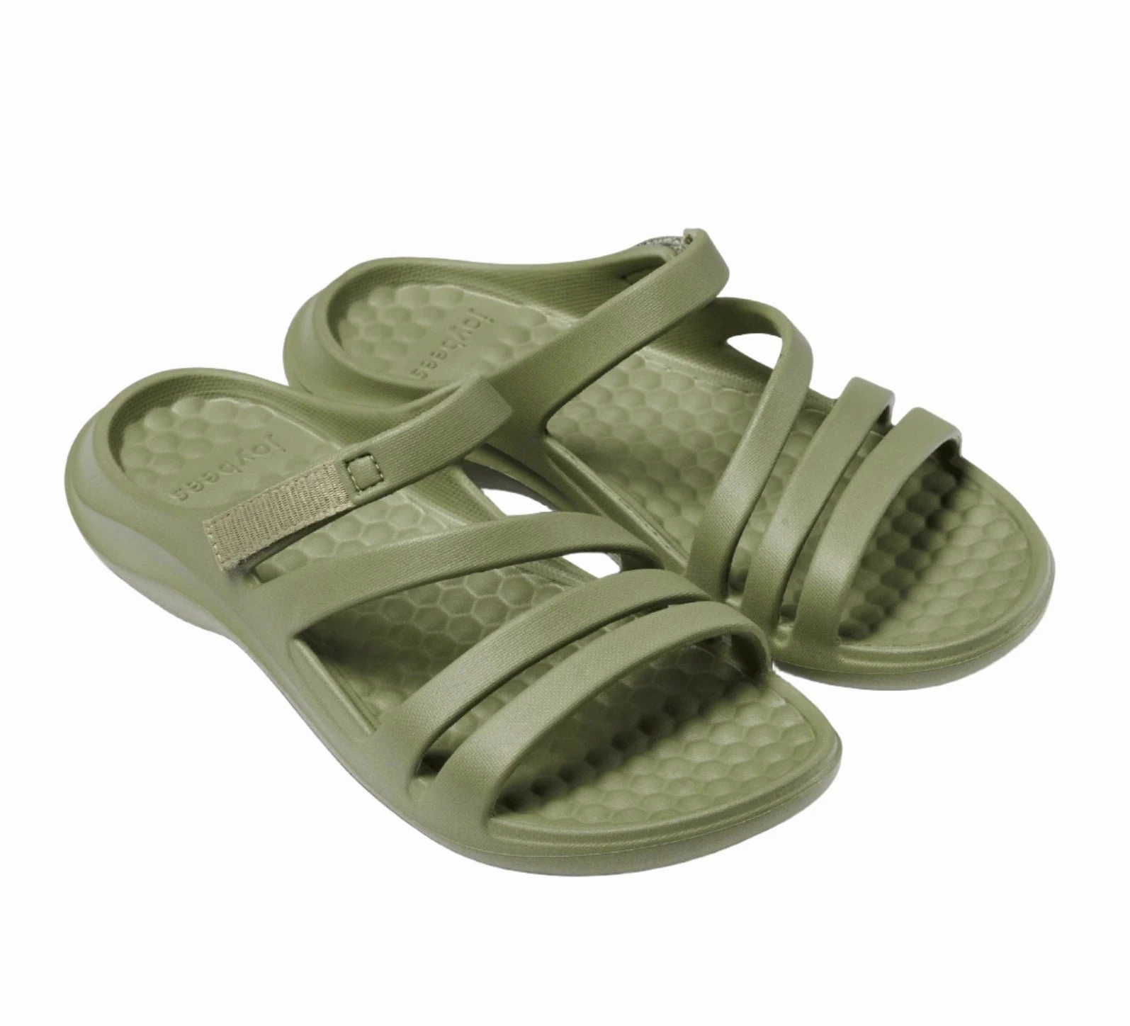 Joybees Women's Lakeshore Sandal - Dusty Olive Toe Space