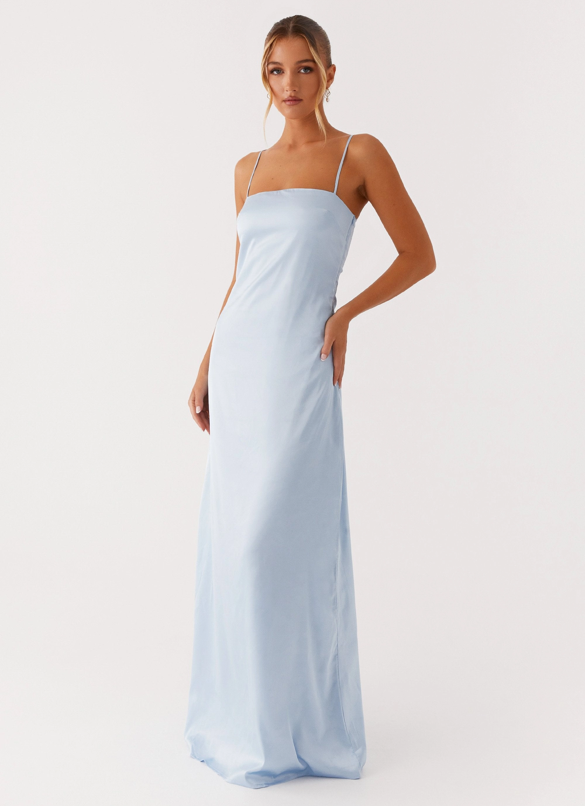 Date Nightwear Lightweight warm-weather dress Aster Bloom Maxi Dress - Blue