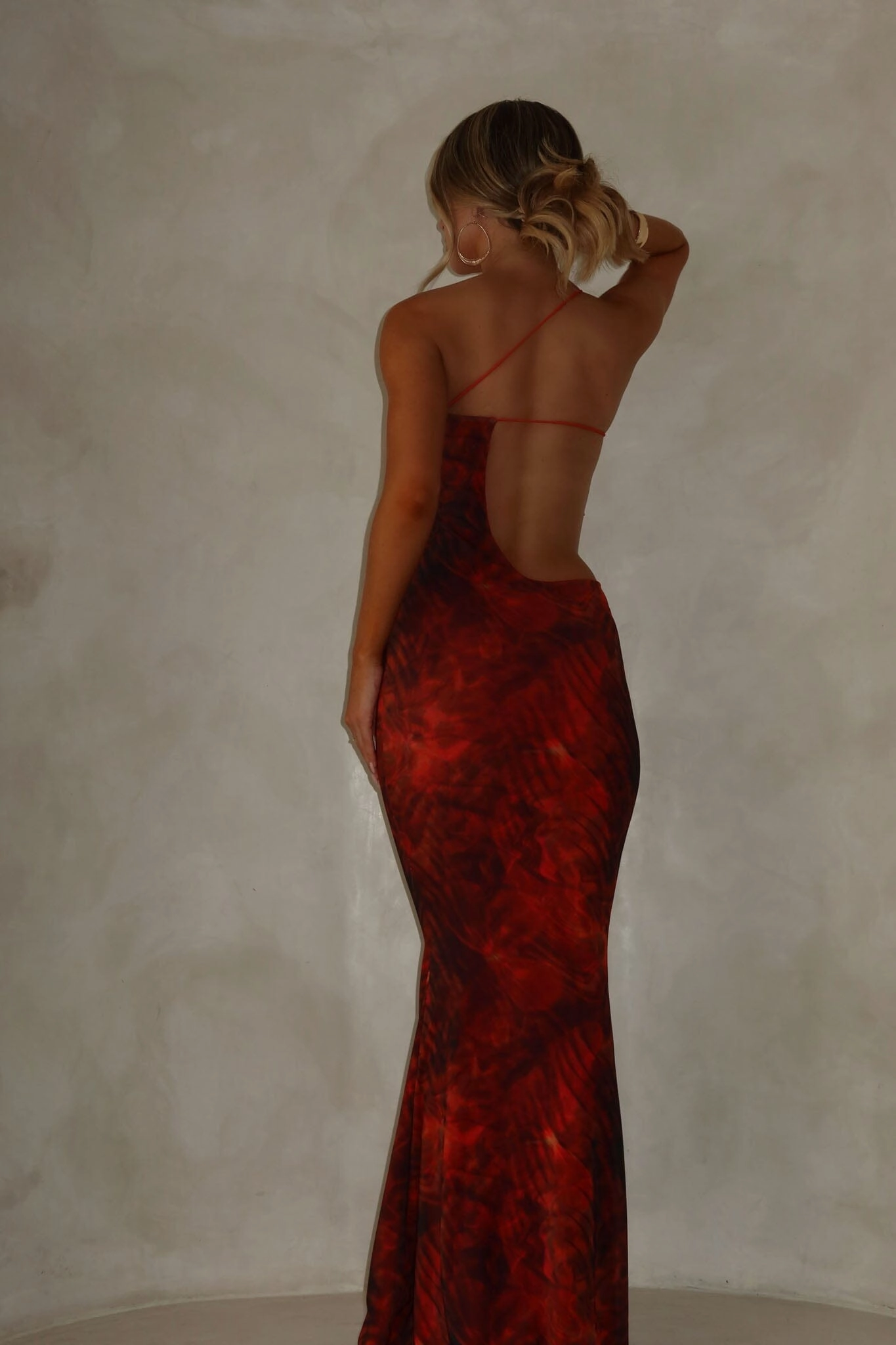 Delicate Touch FERN MAXI DRESS ORANGE