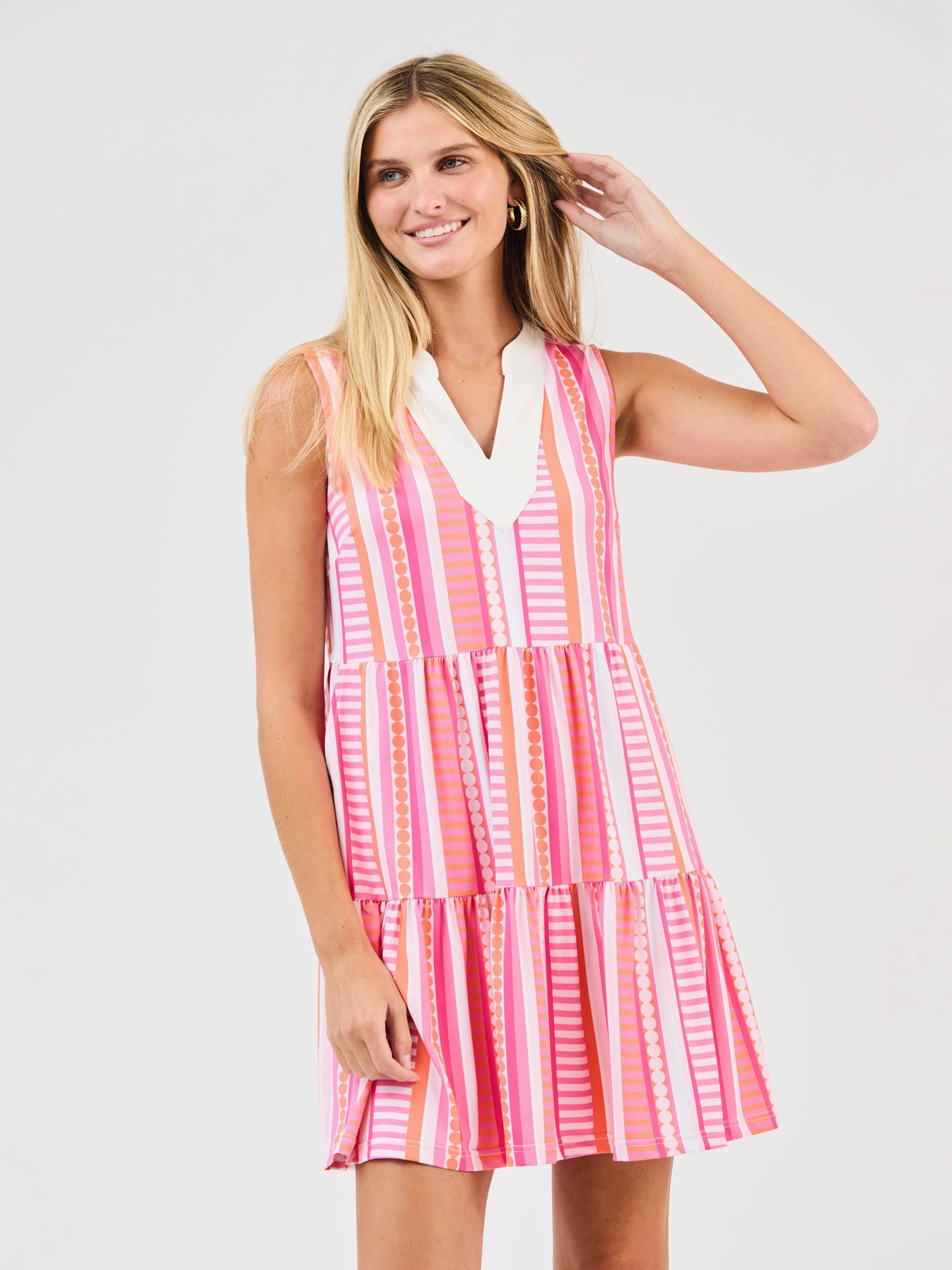 Fit For All Fall Inspired FINAL SALE - Newport Dress | Simply Striped Pink